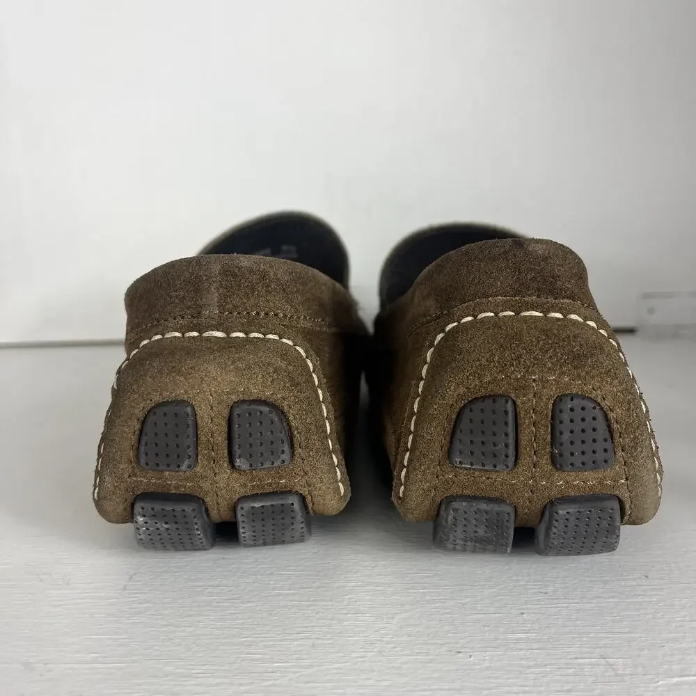 J.Crew Shoes Men 9.5 Millbrook Driven Moccasin Loafers Brown Leather Suede